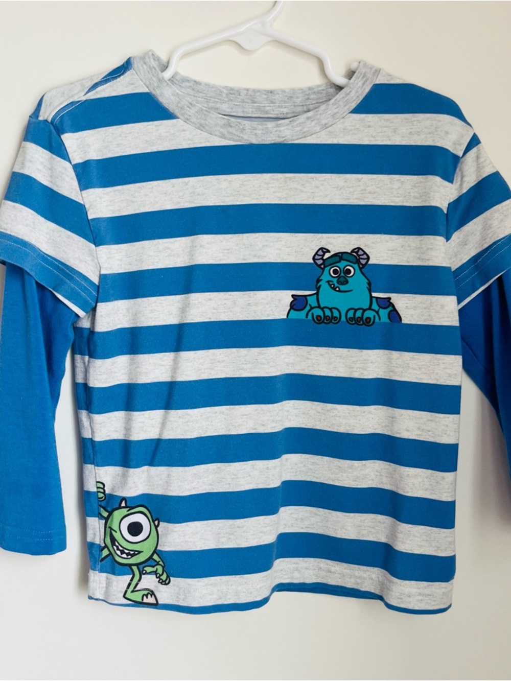 Little Sleepies Monsters Inc. size 3T Long Sleeve T-shirt Disney